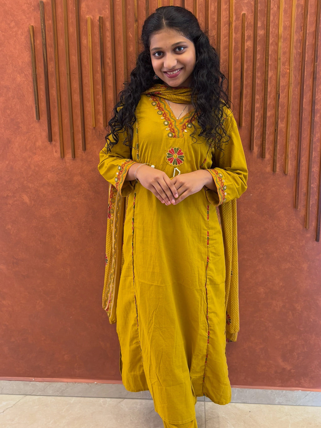 Mustard yellow 3piece