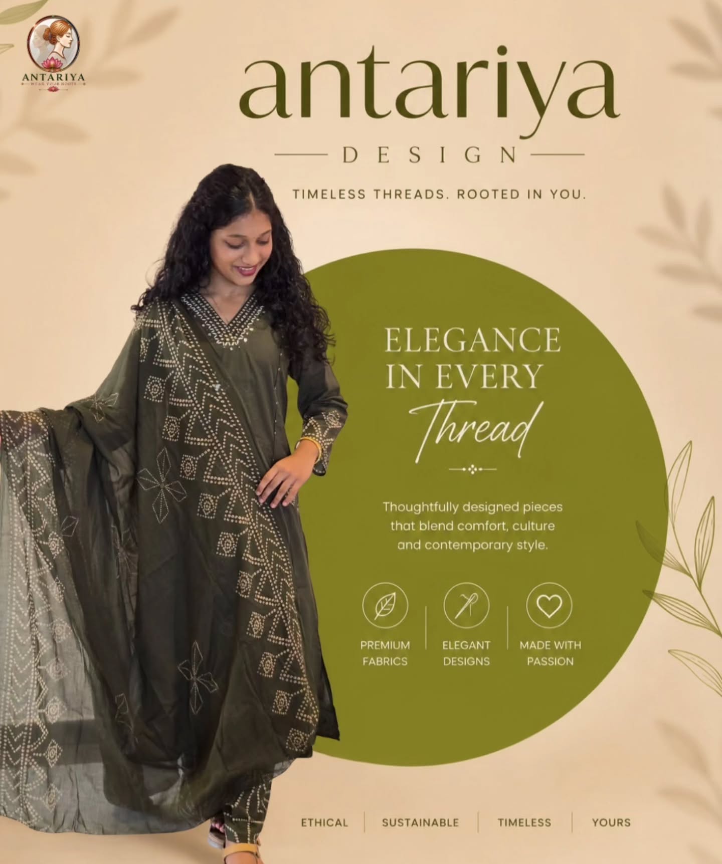 green kurta sets