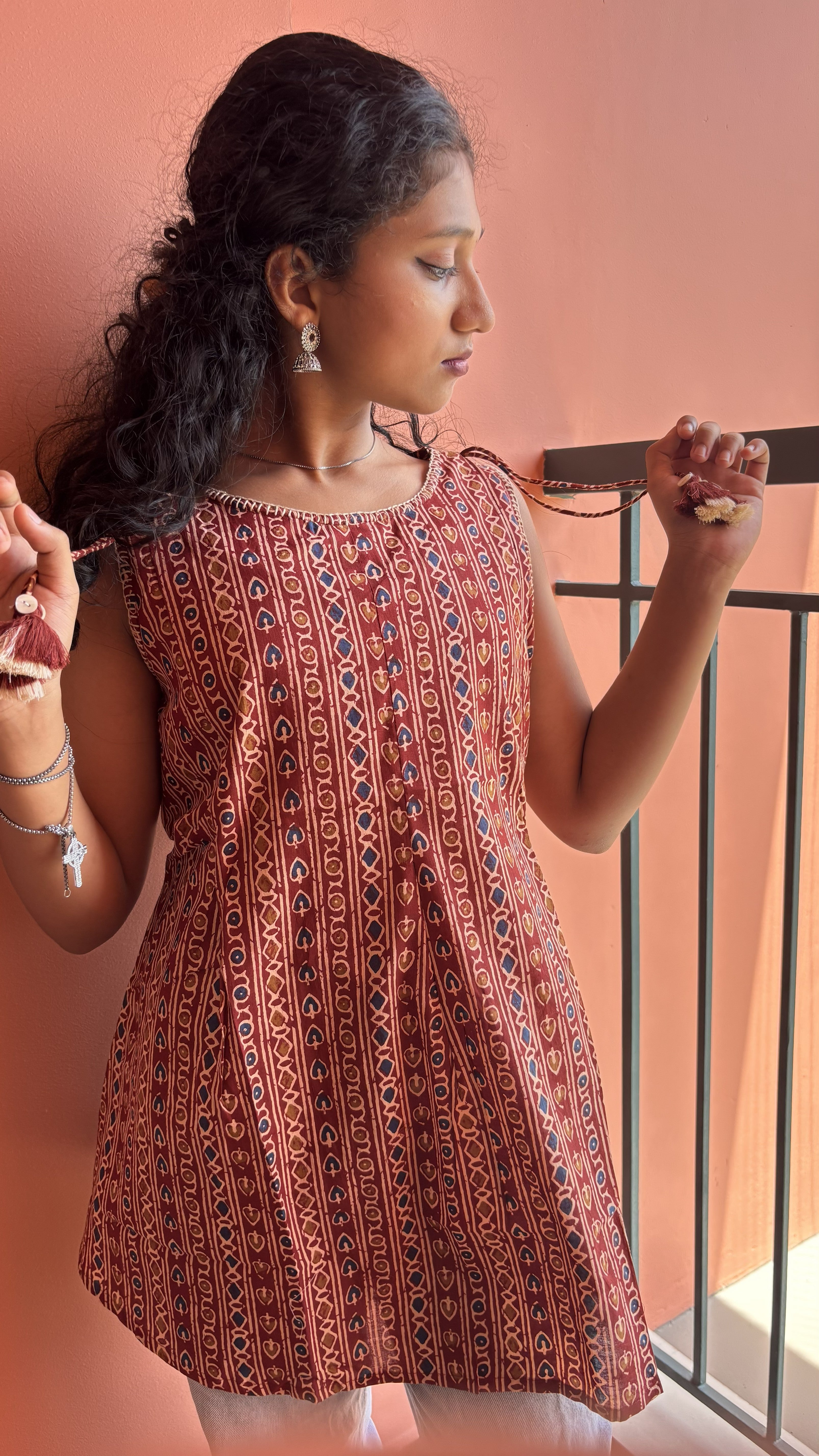 Short Kurta-Red