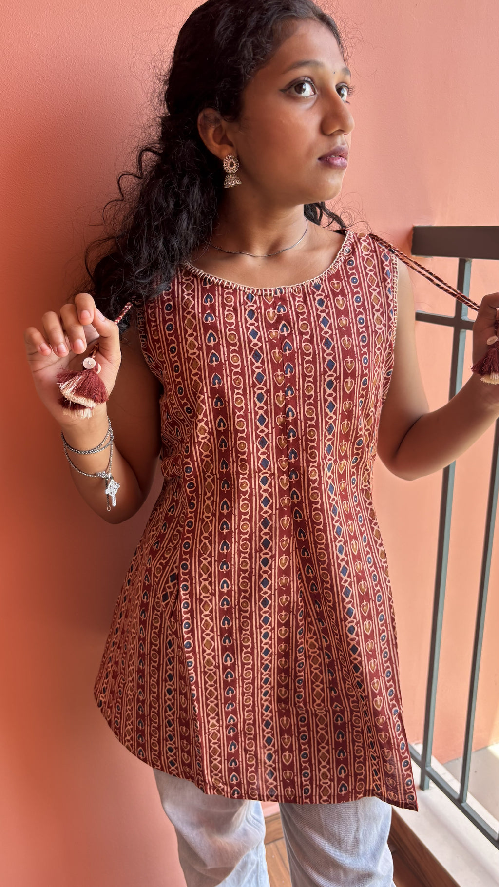 Short Kurta-Red