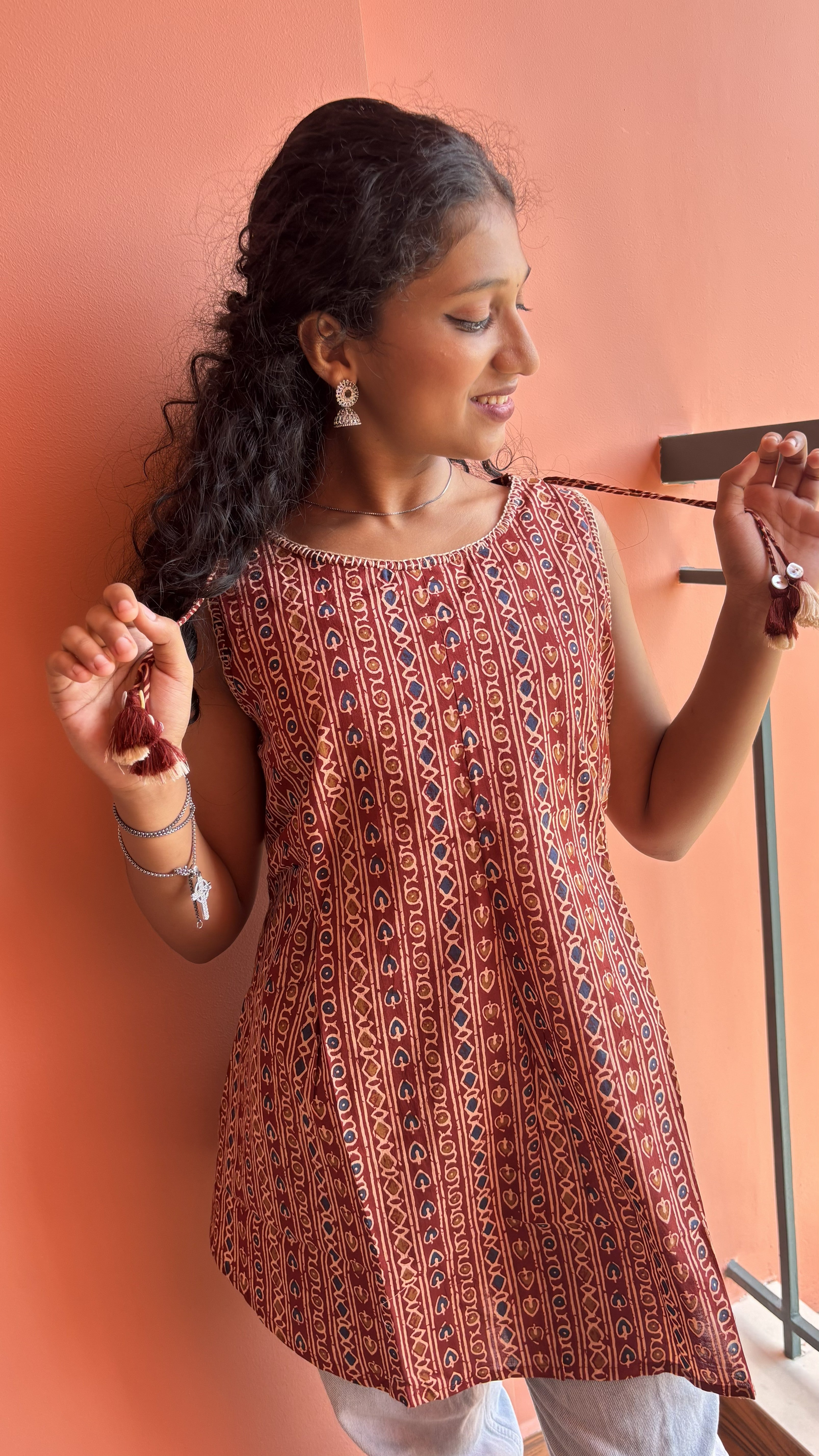 Short Kurta-Red