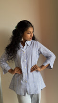 Classic Striped Short-Sleeve Cotton Shirt