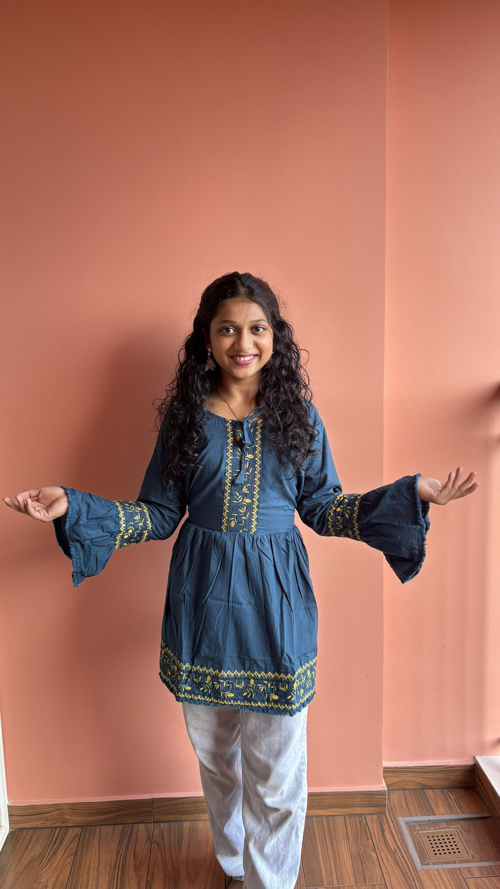 Short kurta-Blue