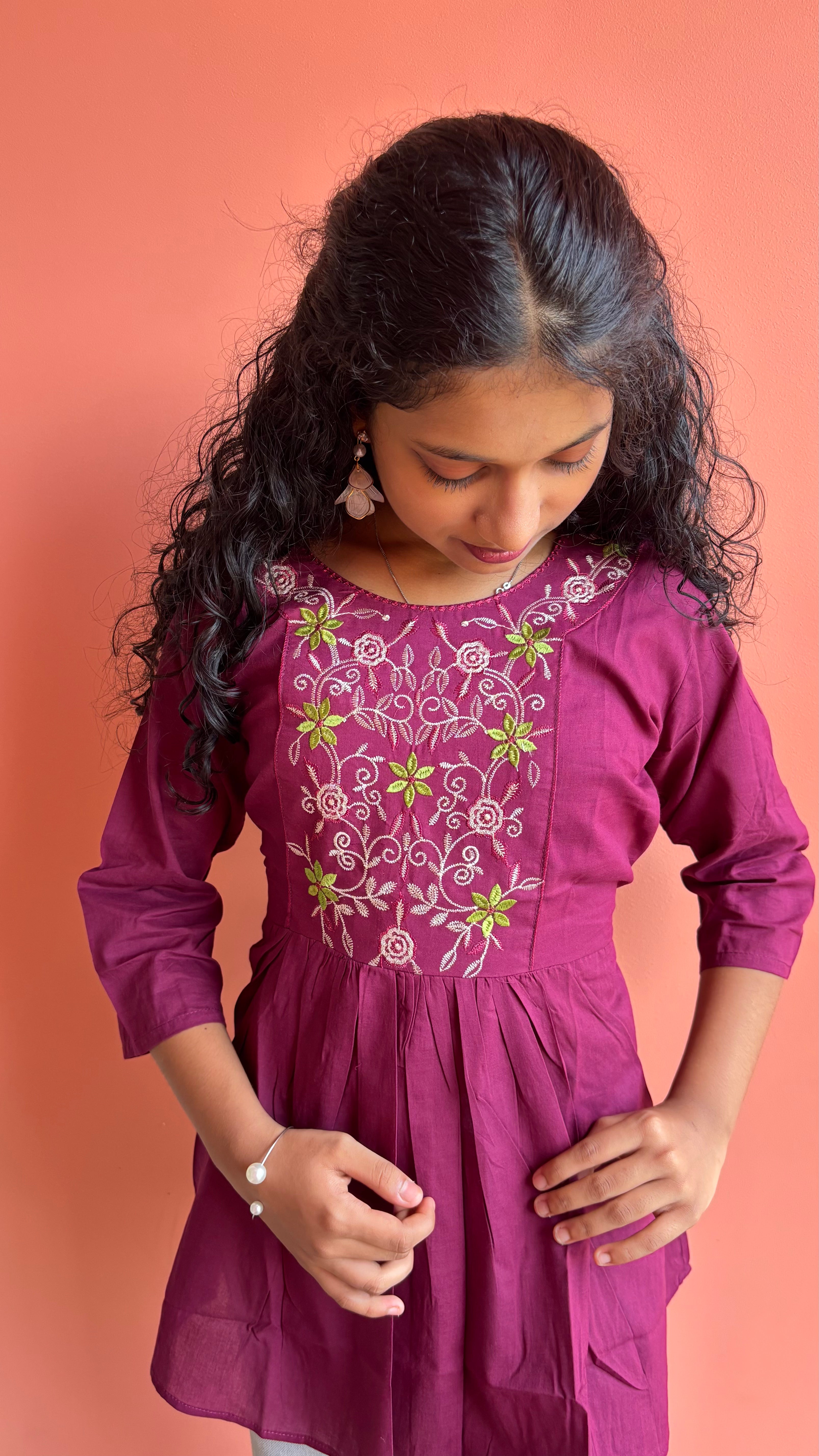 ShortKurti Maroon