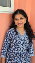 Short floral printed Kurta